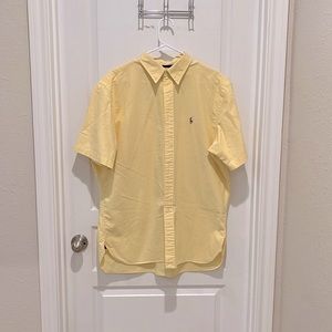 Vintage, Ralph Lauren, pastel yellow, button up